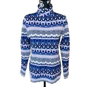 Tribal Print Turtleneck Sweater